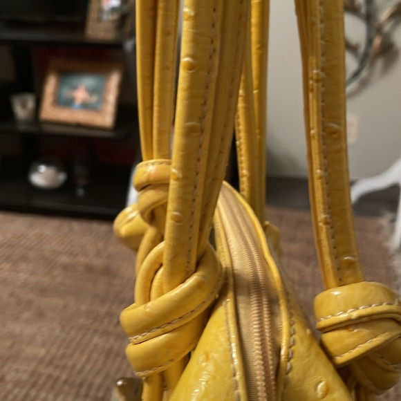 John Romaine Purse and Matching Wallet Yellow EUC - Picture 4 of 16